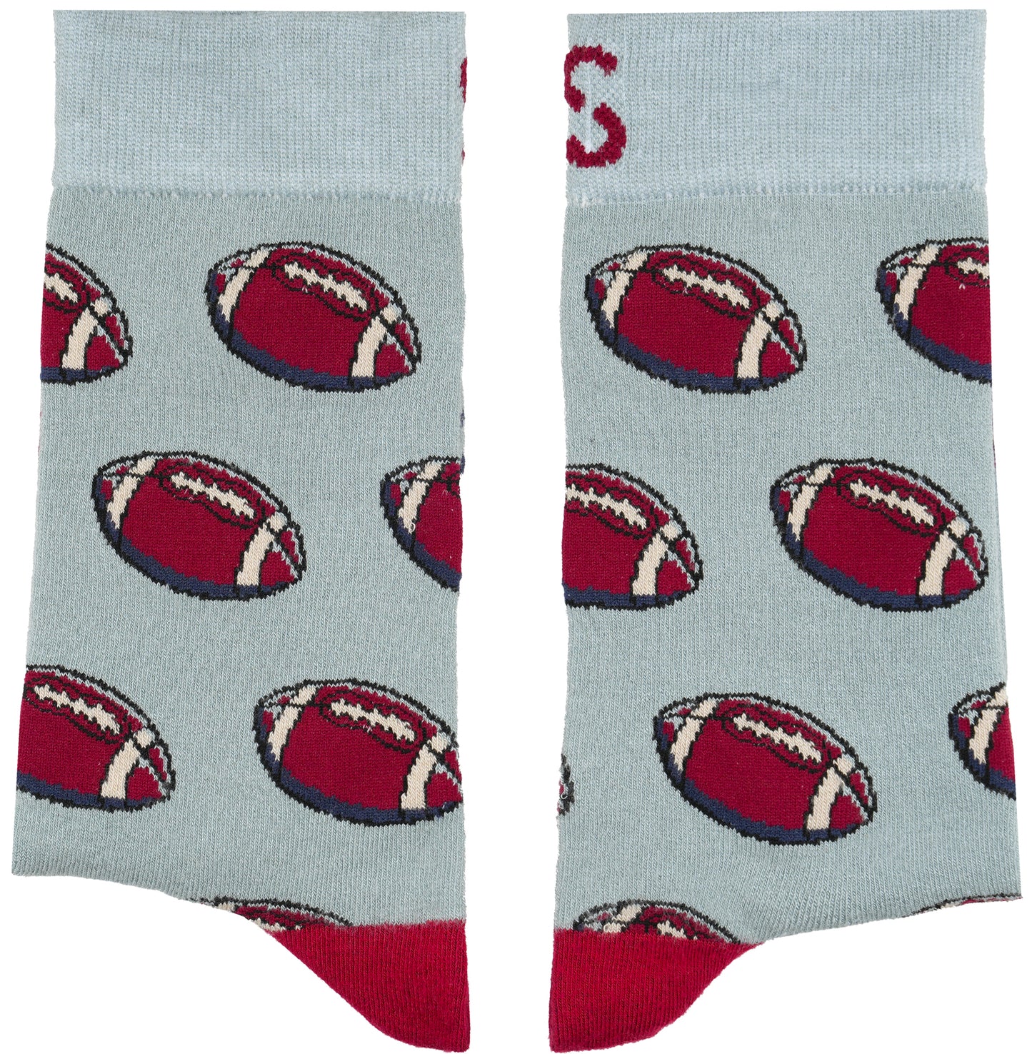 Footballs NFL Fan Bamboo Knit Socks