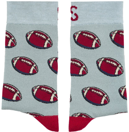 Footballs NFL Fan Bamboo Knit Socks