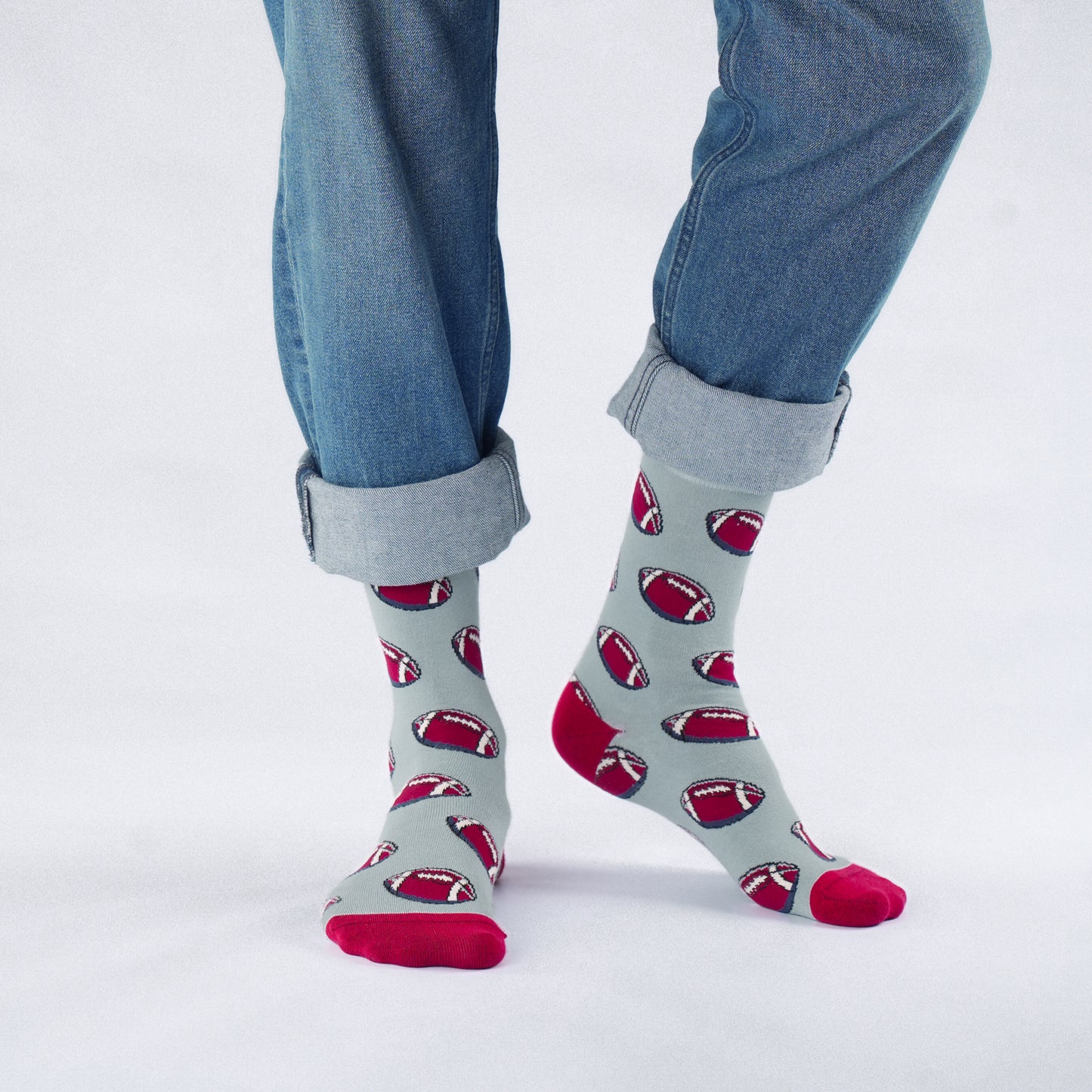 Footballs NFL Fan Bamboo Knit Socks