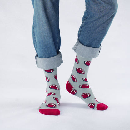 Footballs NFL Fan Bamboo Knit Socks