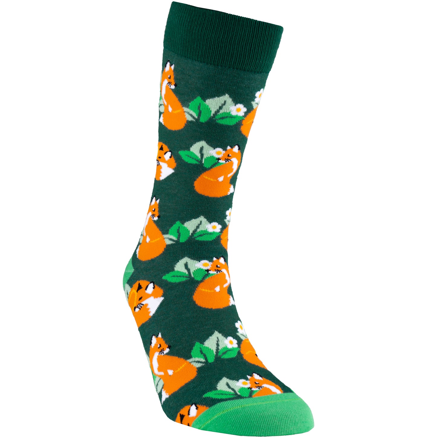 Foxes Wildlife Bamboo Knit Socks