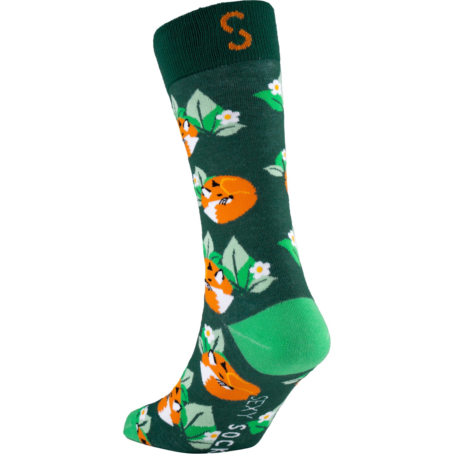 Foxes Wildlife Bamboo Knit Socks