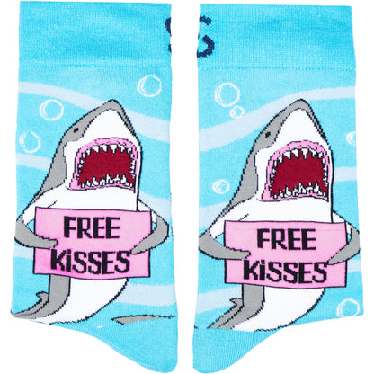 Free Kisses Funny Bamboo Socks