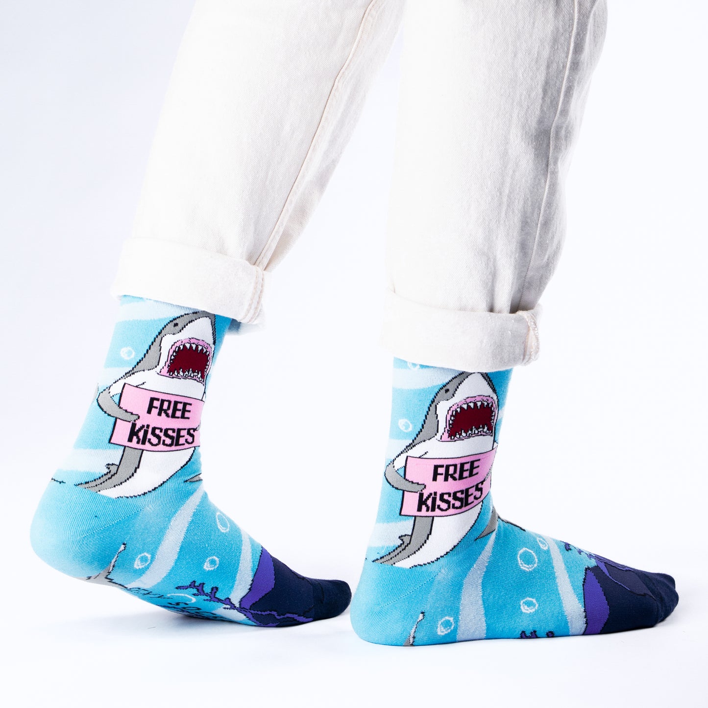 Free Kisses Funny Bamboo Socks