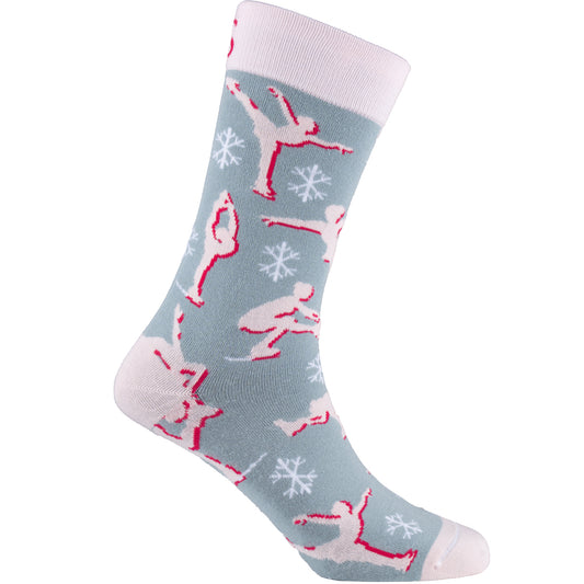 Free Skate Figure Skating Bamboo Knit Socks