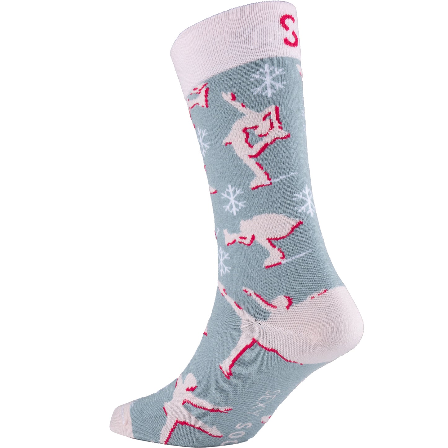 Free Skate Figure Skating Bamboo Knit Socks
