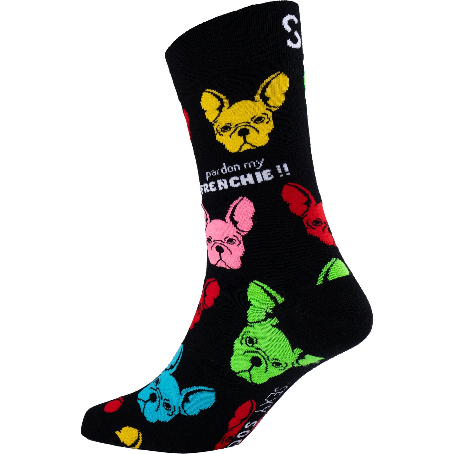 Frenchie French Bulldog Bamboo Knit Socks