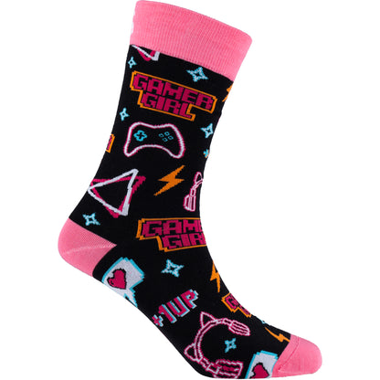 Gamer Girl Gaming Bamboo Knit Socks for Women