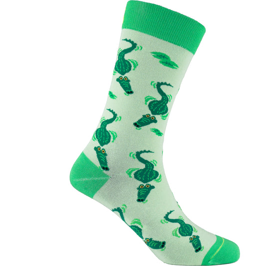 Gator Alligator Bamboo Knit Socks