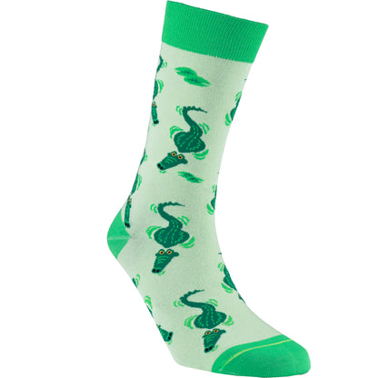 Gator Alligator Bamboo Knit Socks