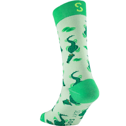 Gator Alligator Bamboo Knit Socks