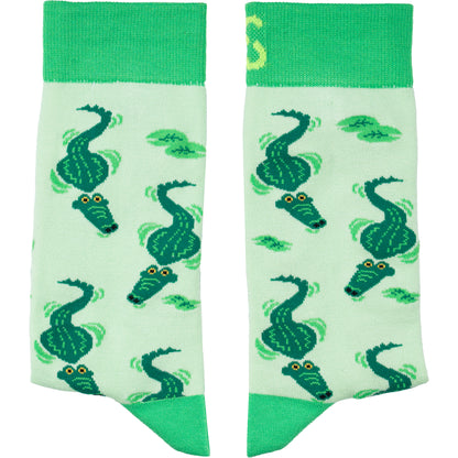 Gator Alligator Bamboo Knit Socks