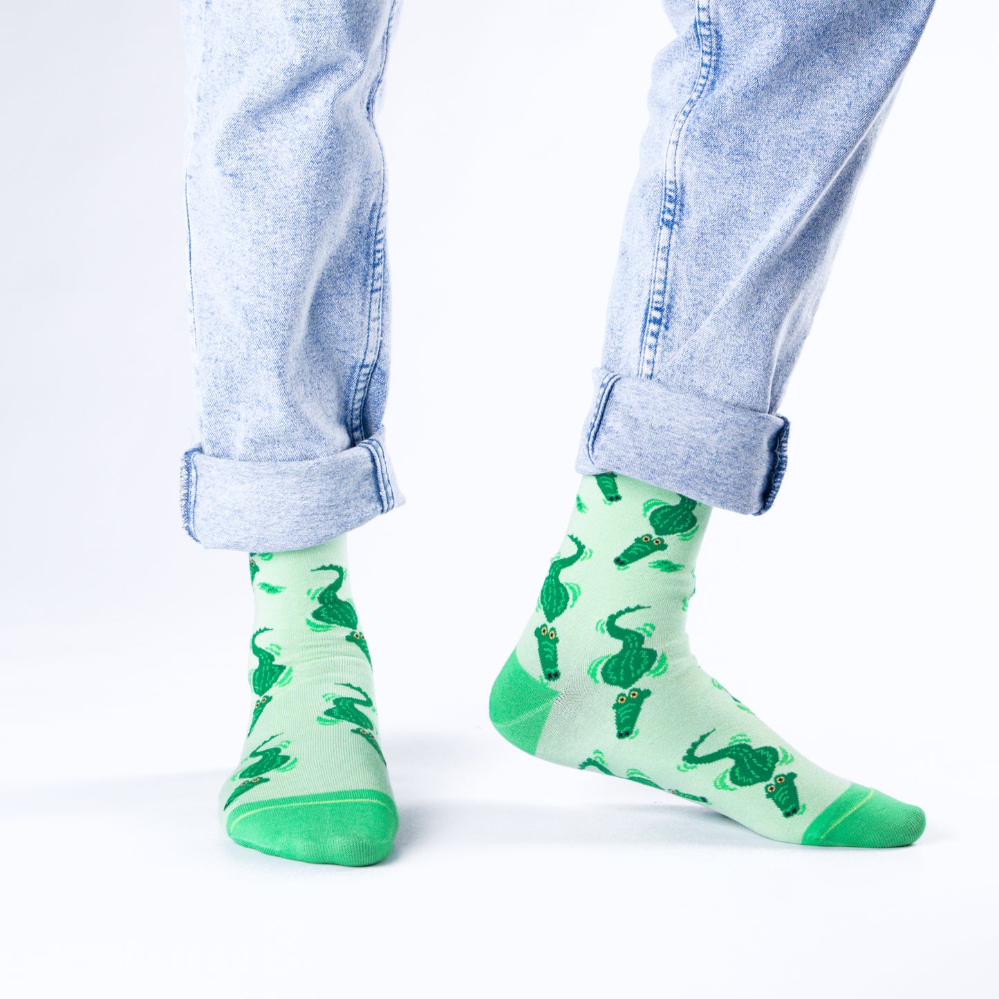 Gator Alligator Bamboo Knit Socks
