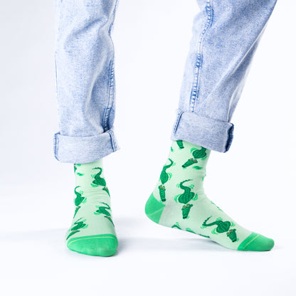Gator Alligator Bamboo Knit Socks