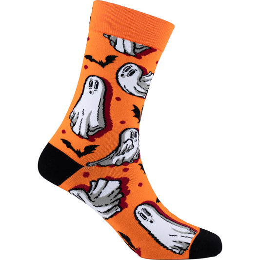 Ghost Spooks Halloween Bamboo Knit Socks