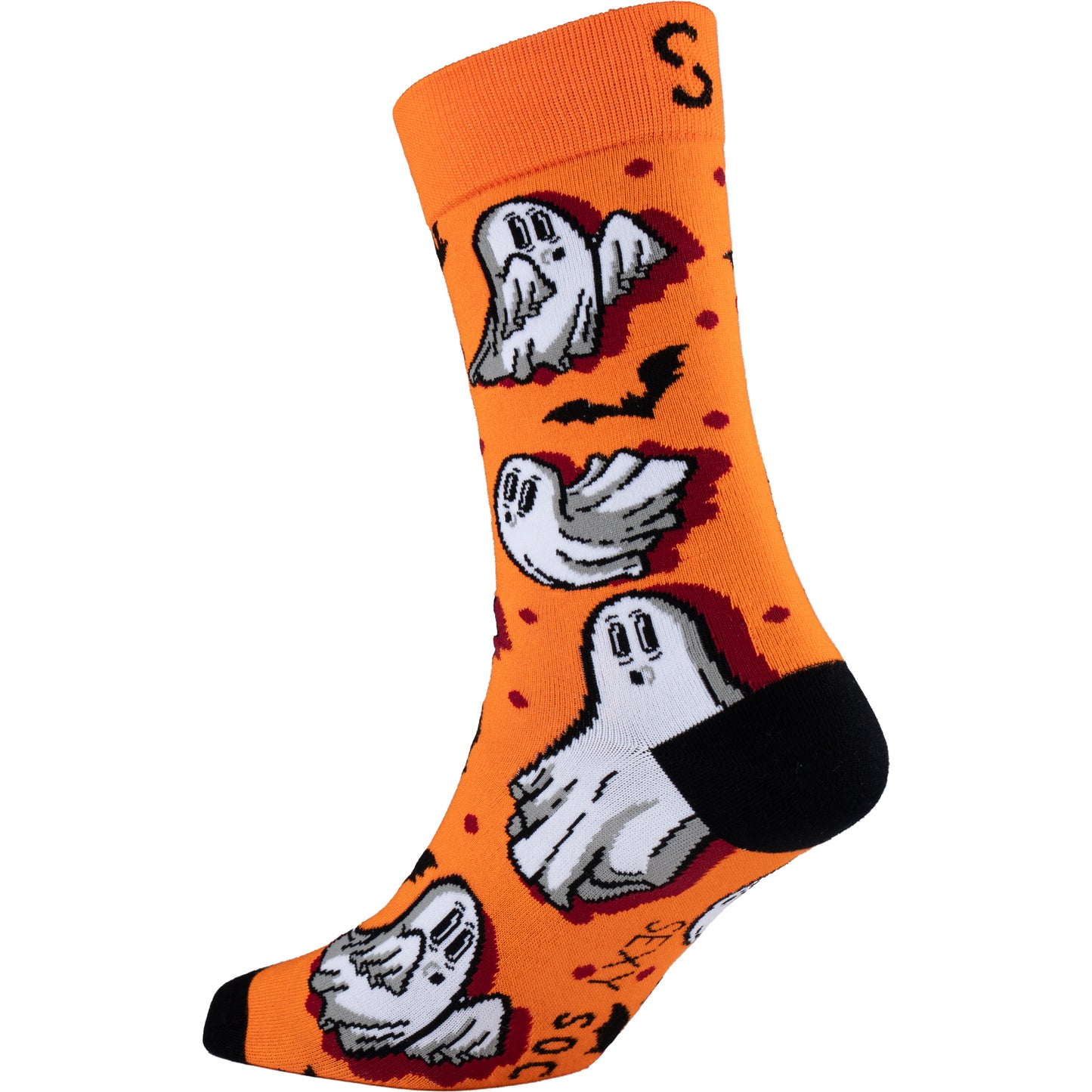 Ghost Spooks Halloween Bamboo Knit Socks