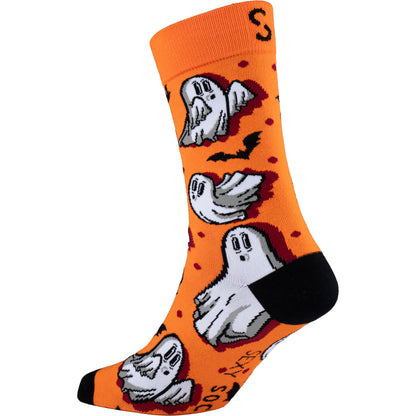 Ghost Spooks Halloween Bamboo Knit Socks