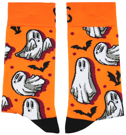 Ghost Spooks Halloween Bamboo Knit Socks