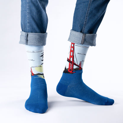 Golden Gate Bamboo Crew Socks