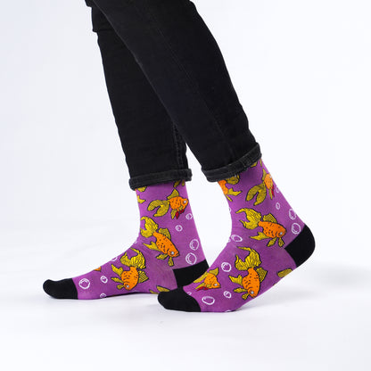 Goldfish Pet Lover Bamboo Knit Socks