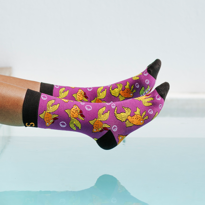 Goldfish Natural Bamboo Knit Socks