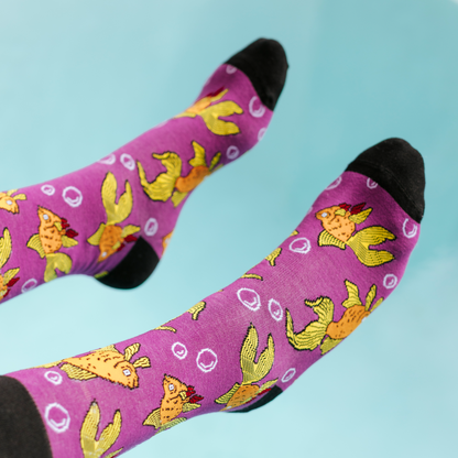 Goldfish Natural Bamboo Knit Socks