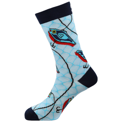 Gone Fishing Natural Bamboo Knit Socks