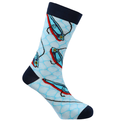 Gone Fishing Natural Bamboo Knit Socks