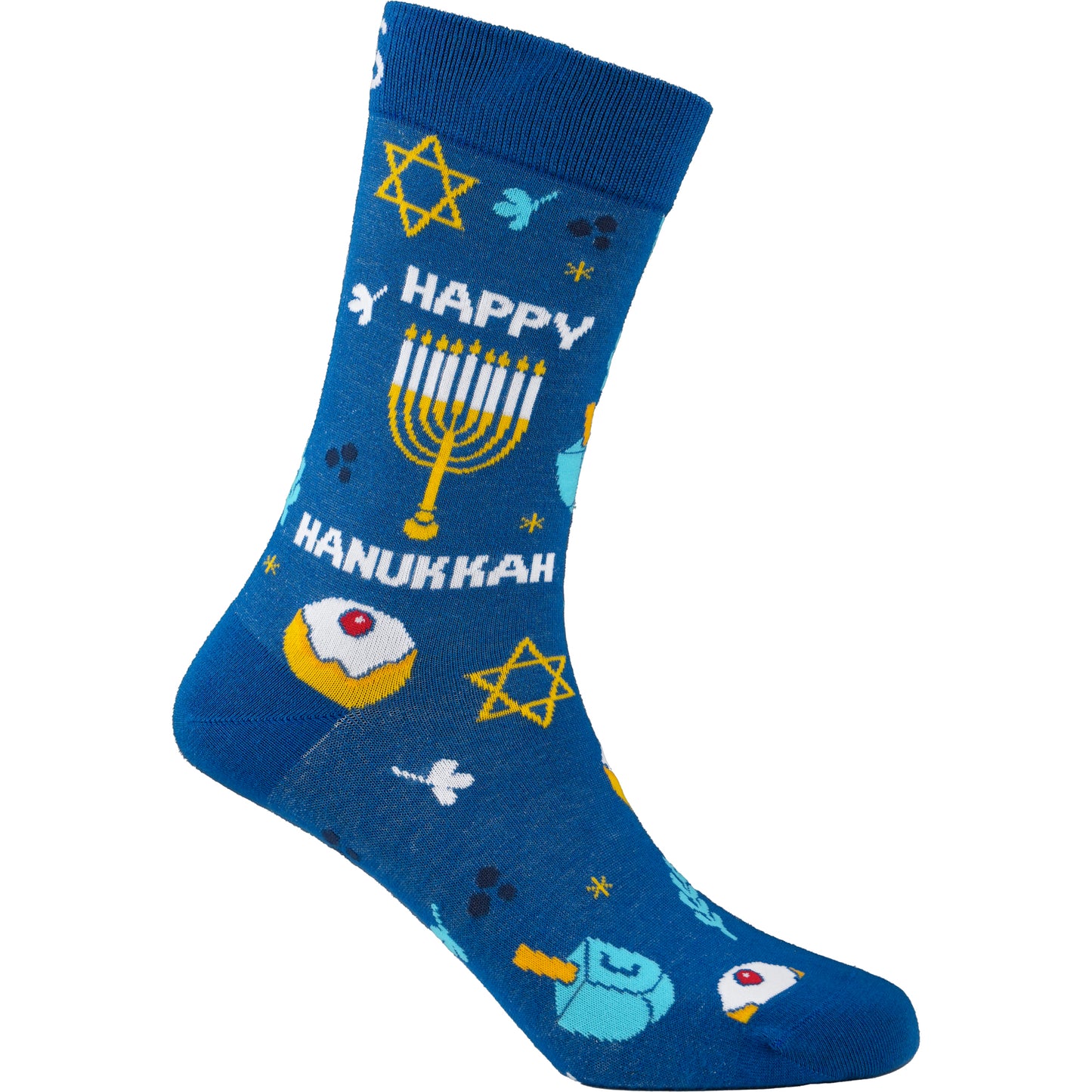 Hanukkah Natural Bamboo Knit Socks