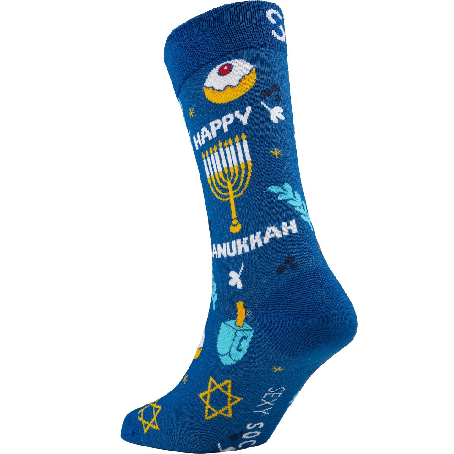 Hanukkah Natural Bamboo Knit Socks