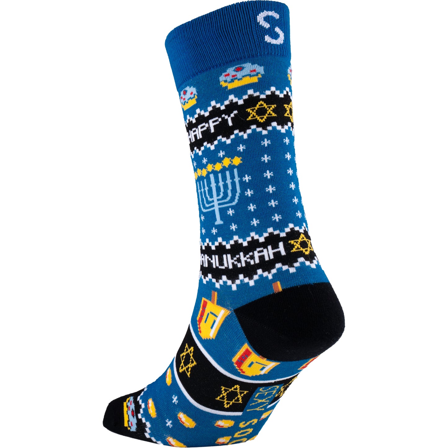 Happy Hanukkah Bamboo Crew Socks