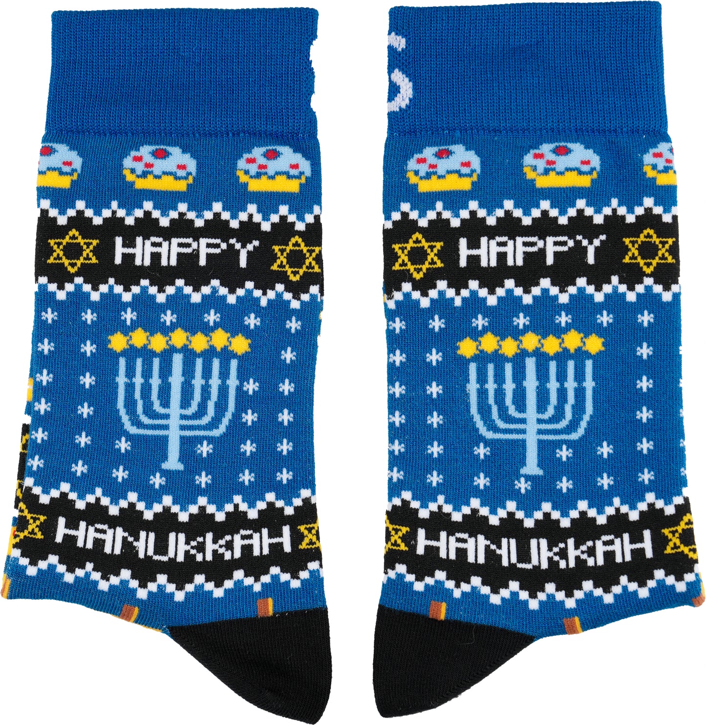 Happy Hanukkah Bamboo Crew Socks