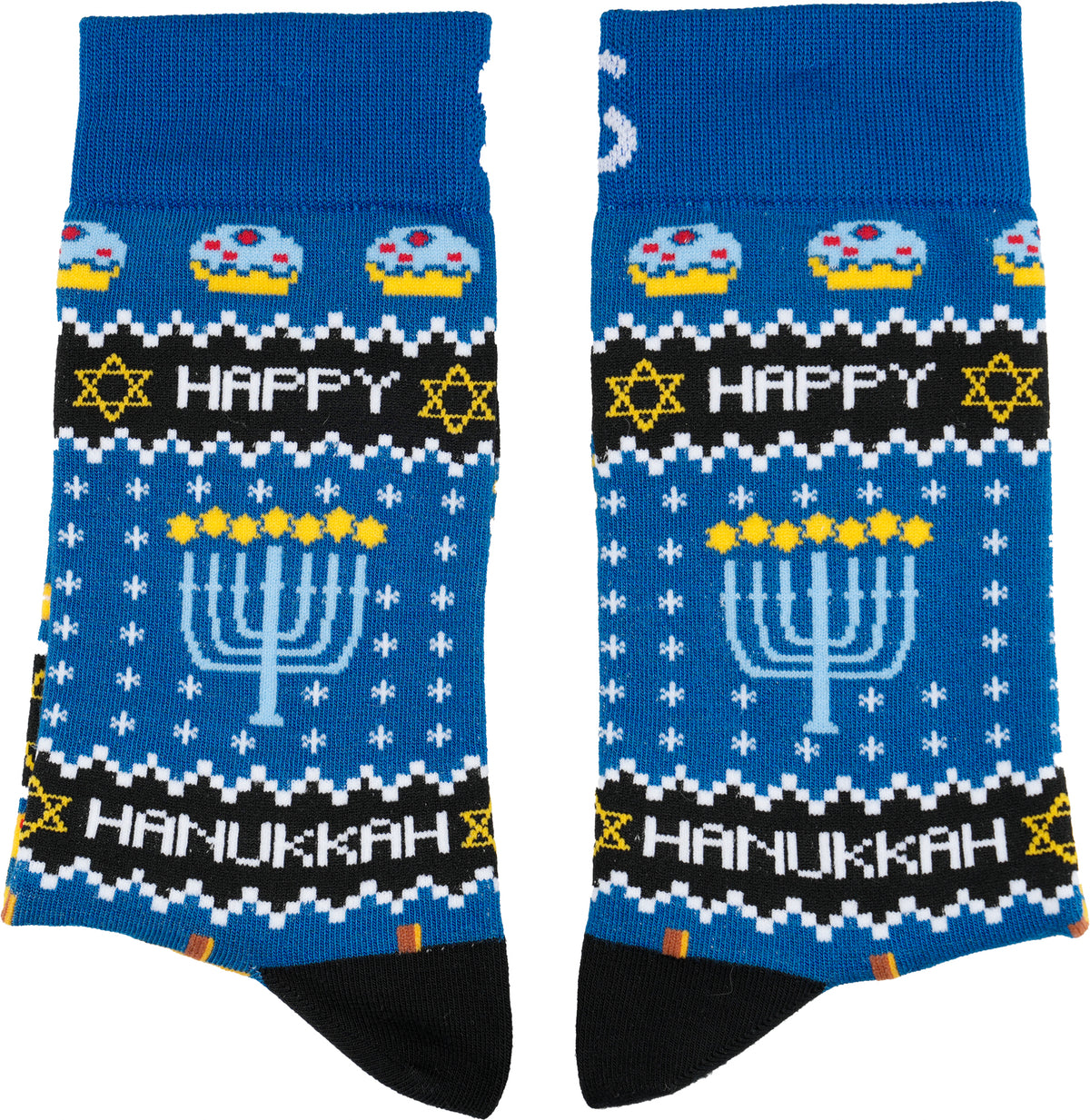 Hanukkah Natural Bamboo Knit Socks