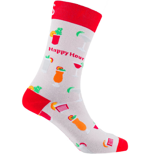 Happy Hour Natural Bamboo Knit Socks