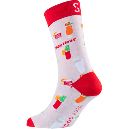 Happy Hour Natural Bamboo Knit Socks