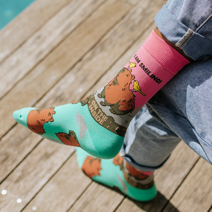 Happy Cappy Natural Bamboo Knit Socks