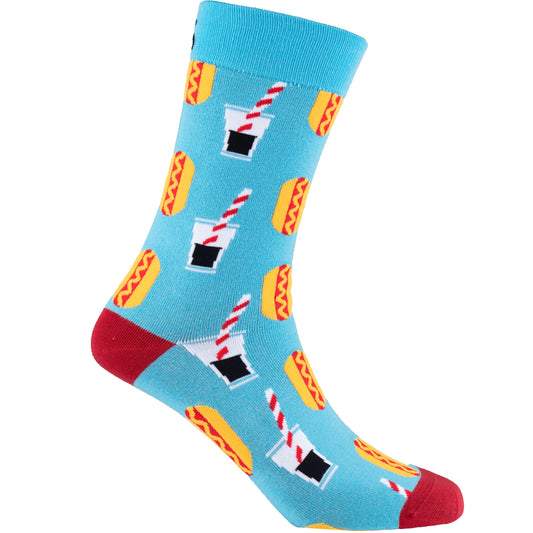 Hotdog & Soda Natural Bamboo Knit Socks