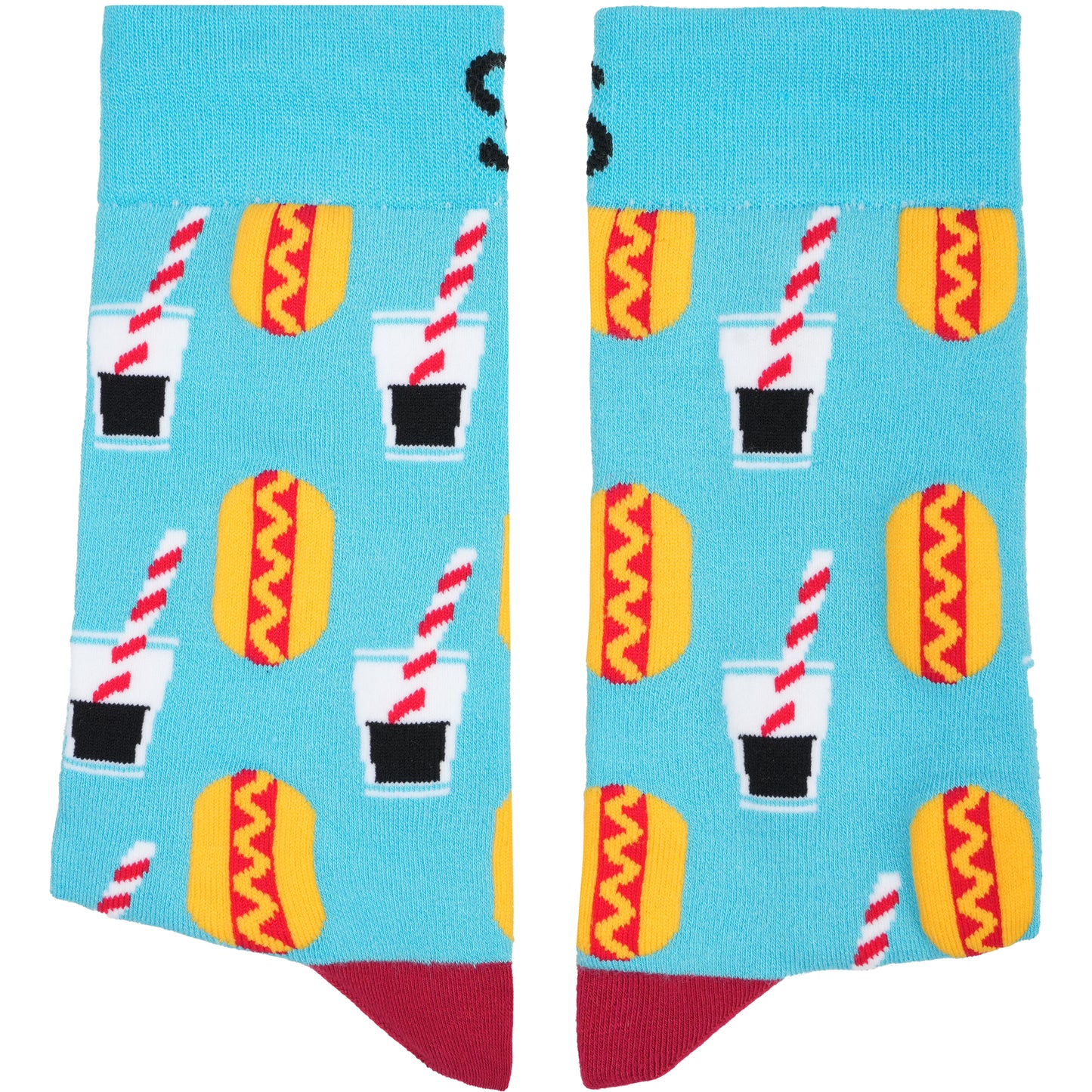Hotdog & Soda Natural Bamboo Knit Socks