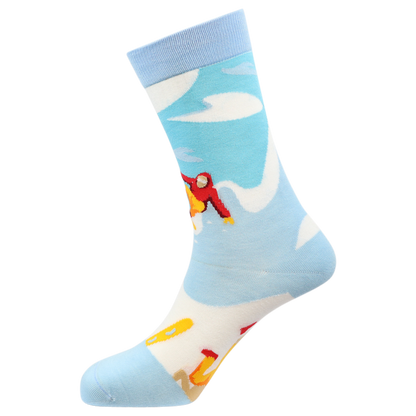 Snowboarding Natural Bamboo Knit Socks