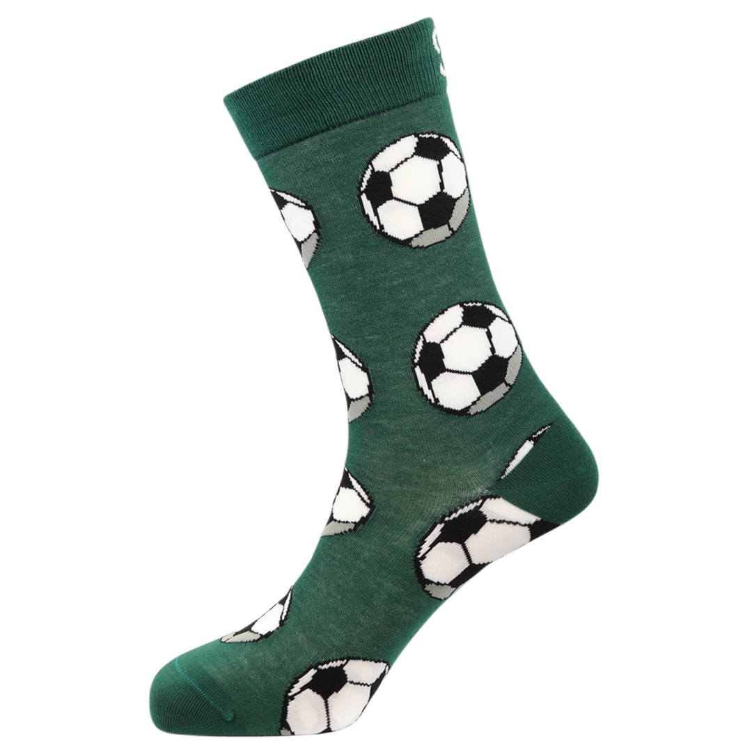 Soccerballs Natural Bamboo Knit Socks