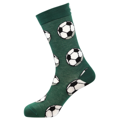 Soccerballs Natural Bamboo Knit Socks