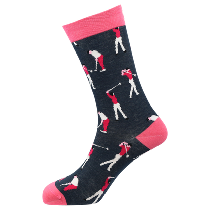 Golfers Natural Bamboo Knit Socks