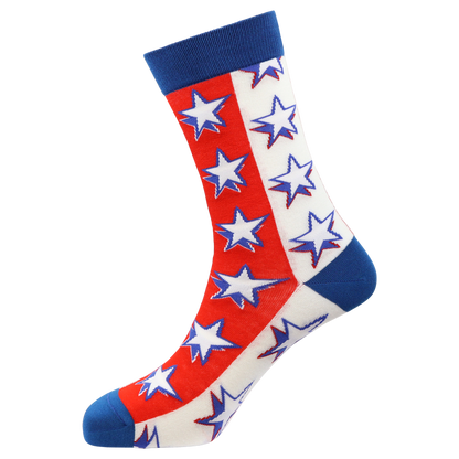 USA Stripes Natural Bamboo Knit Socks