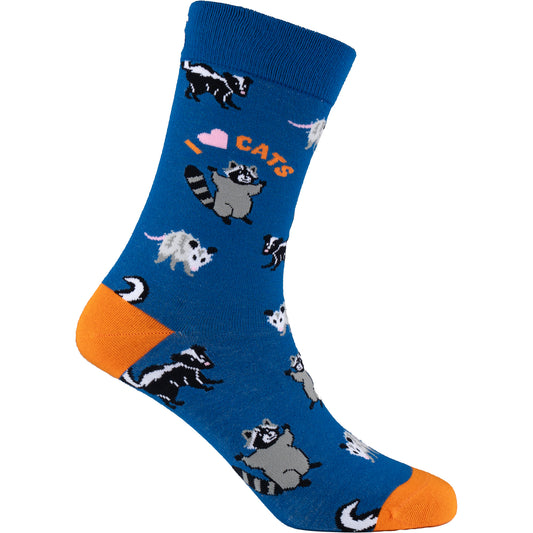 I Heart Cats Natural Bamboo Knit Socks