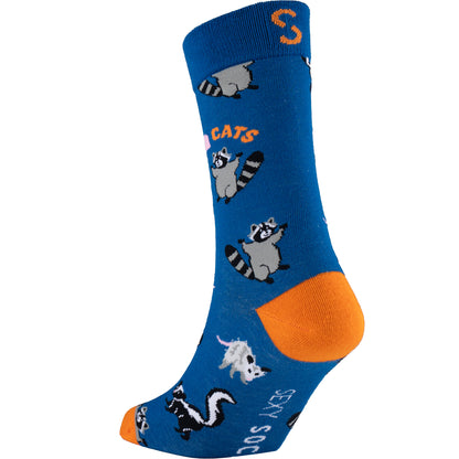 I Heart Cats Natural Bamboo Knit Socks
