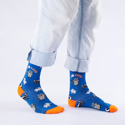 I Heart Cats Natural Bamboo Knit Socks
