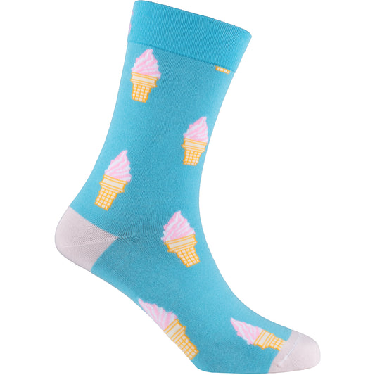 Ice Cream Natural Bamboo Knit Socks