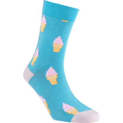 Ice Cream Natural Bamboo Knit Socks