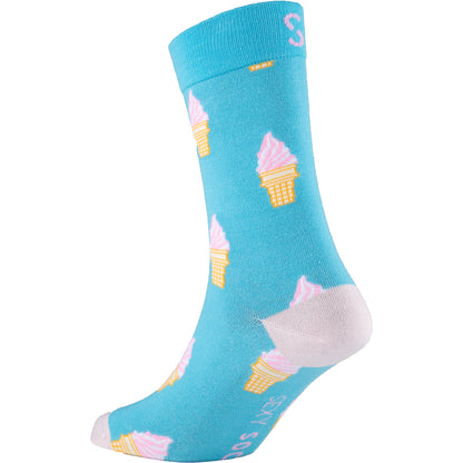 Ice Cream Natural Bamboo Knit Socks