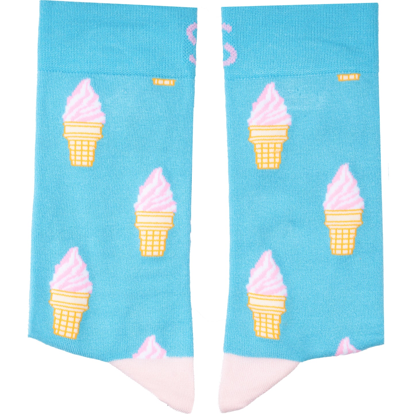 Ice Cream Natural Bamboo Knit Socks